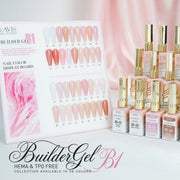 LAVIS Builder Gel In The Bottle - B1 - Set 36 Colors - Gel Polish 0.5oz - DTK Nail Supply