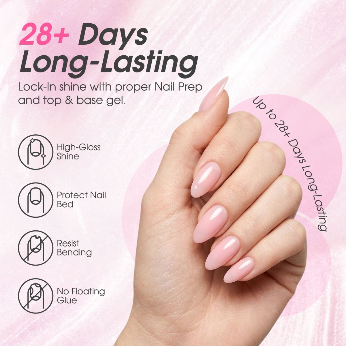 LAVIS Builder Gel In The Bottle - B1 - Set 36 Colors - Gel Polish 0.5oz - DTK Nail Supply