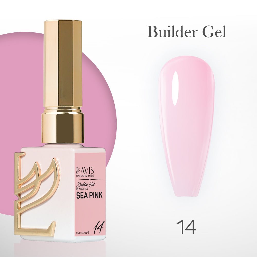 LAVIS Builder Gel In The Bottle - B14 - Gel Polish 15ml - DTK Nail Supply