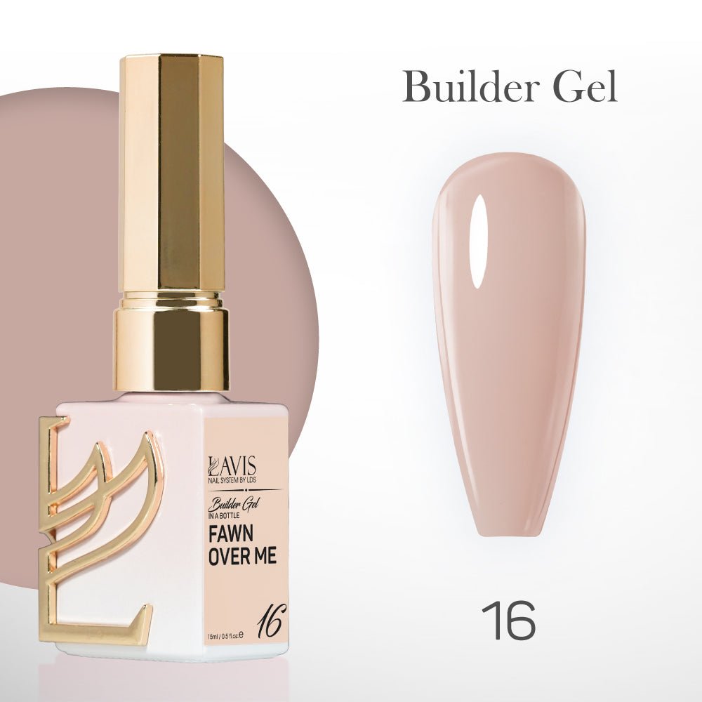 LAVIS Builder Gel In The Bottle - B16 - Gel Polish 15ml - DTK Nail Supply