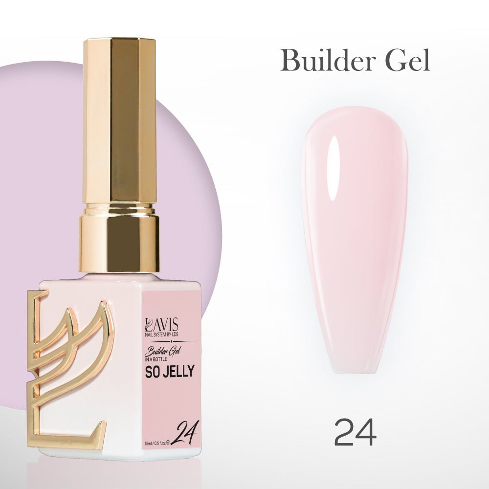 LAVIS Builder Gel In The Bottle - B24 - Gel Polish 15ml - DTK Nail Supply