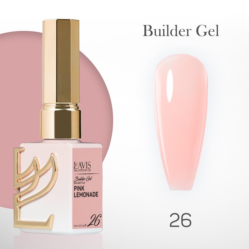 LAVIS Builder Gel In The Bottle - B26 - Gel Polish 15ml - DTK Nail Supply
