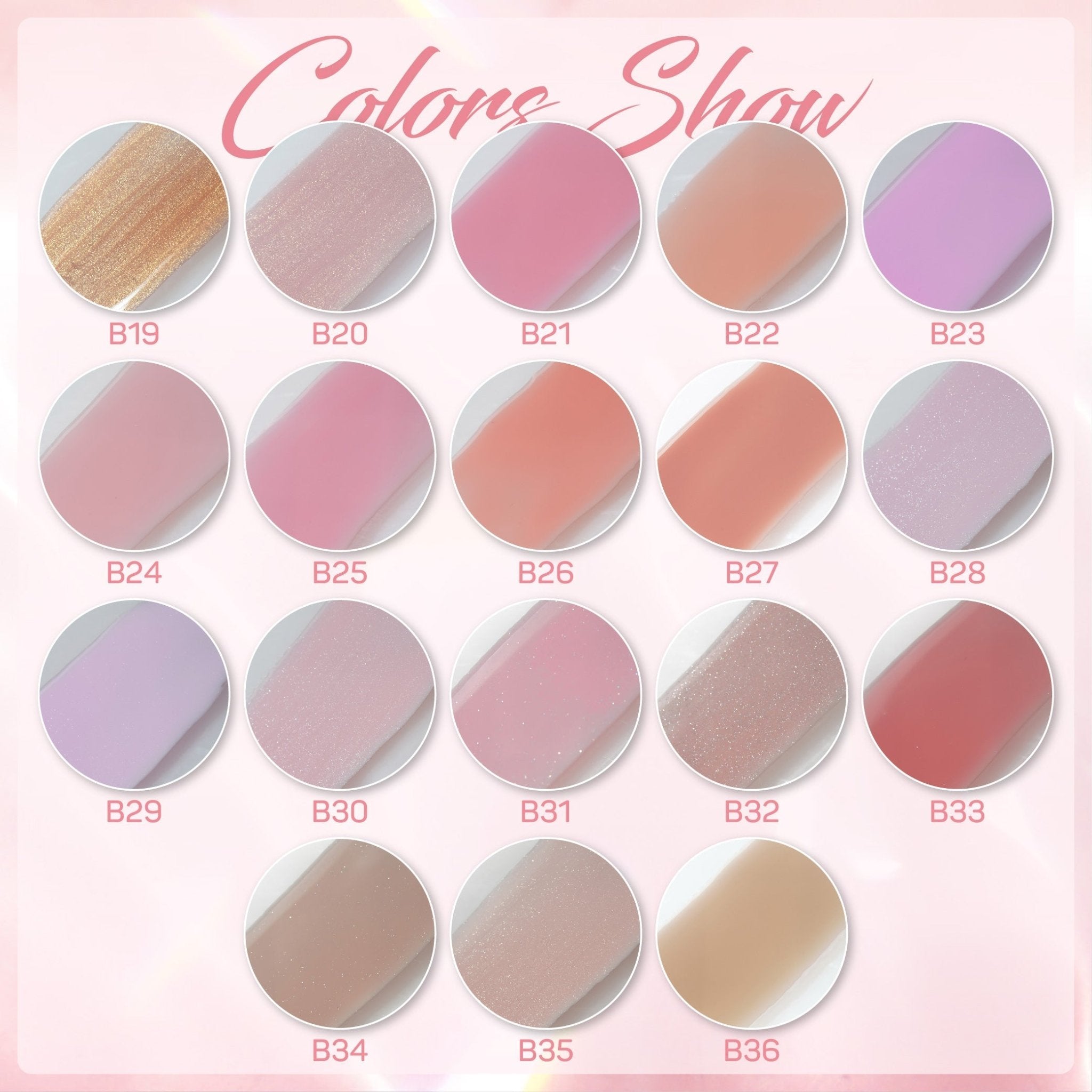 LAVIS Builder Gel In The Bottle Set 36 Colors V2 - DTK Nail Supply