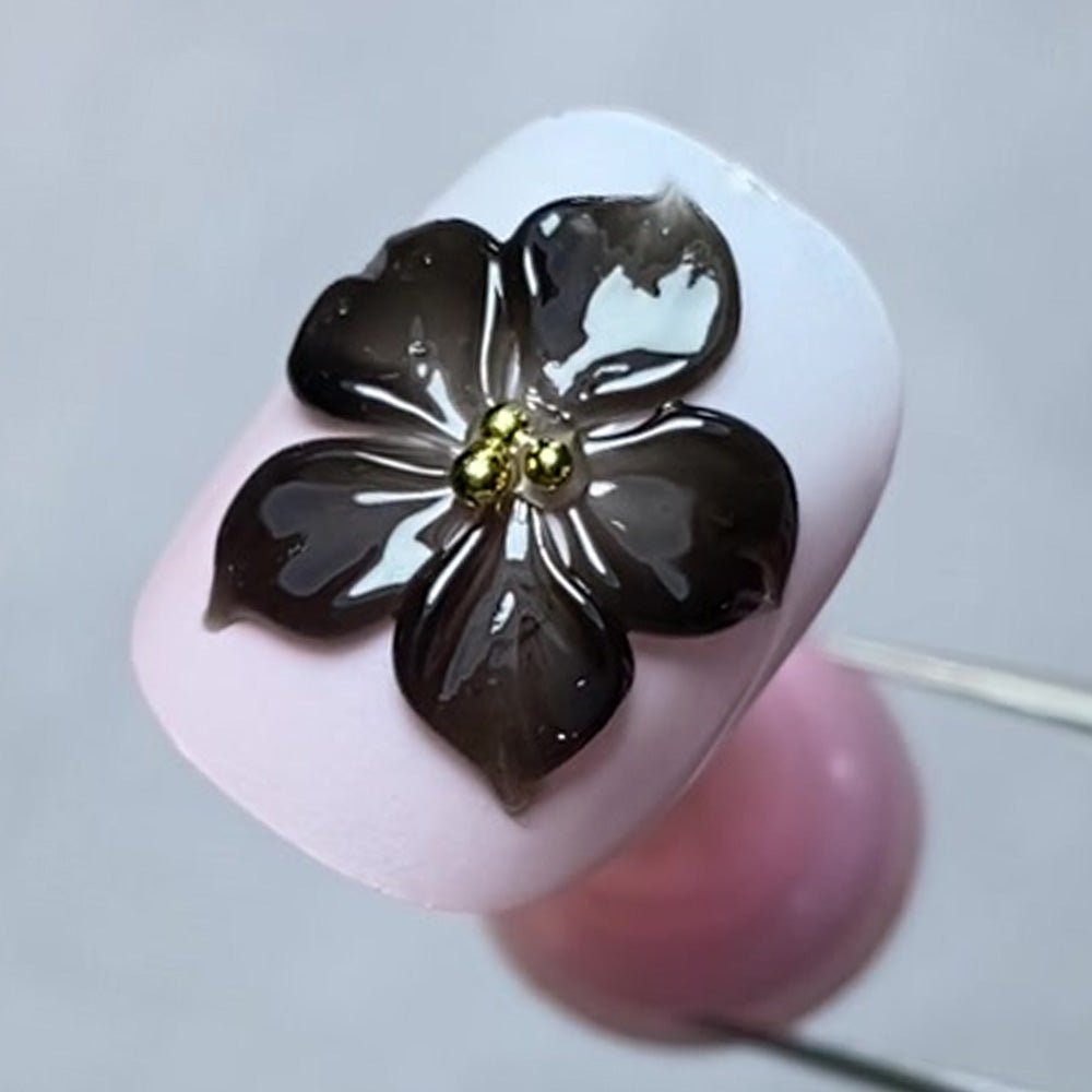 LAVIS Builder Gel Jar Non Sticky - 04 Black 15g - DTK Nail Supply