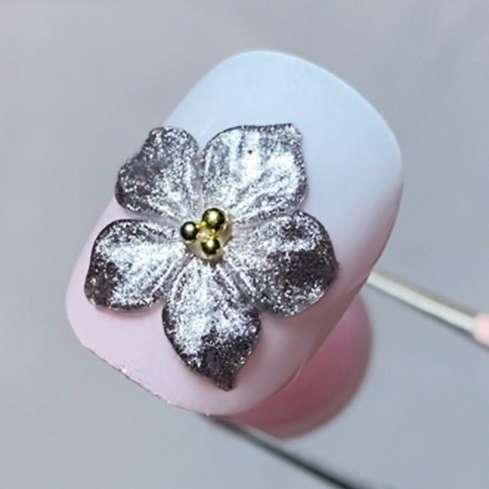 LAVIS Builder Gel Jar Non Sticky - 05 Silver 15g - DTK Nail Supply