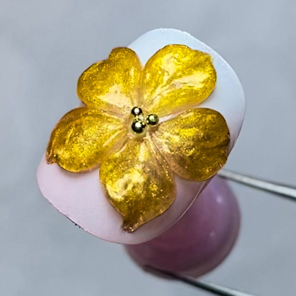 LAVIS Builder Gel Jar Non Sticky - 06 Gold 15g - DTK Nail Supply