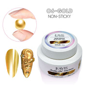 LAVIS Builder Gel Jar Non Sticky - 06 Gold 30g - DTK Nail Supply