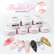 LAVIS Builder Gel Jar Non Sticky - Set 7 Colors - 30g - DTK Nail Supply
