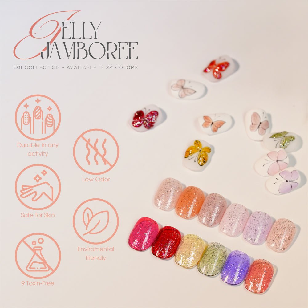 LAVIS C01 - 08 - Gel Polish 0.5 oz - Jelly Jamboree Collection - DTK Nail Supply