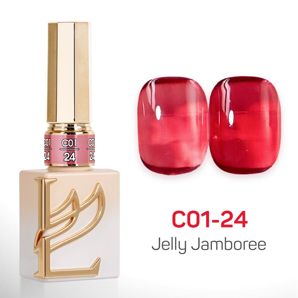 LAVIS C01 - 24 - Gel Polish 0.5 oz - Jelly Jamboree Collection - DTK Nail Supply