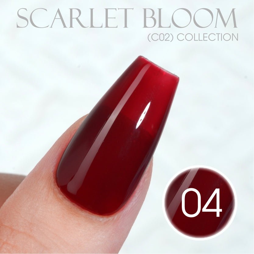 LAVIS C02 - 04 - Gel Polish 0.5 oz - Scarlet Bloom Collection - DTK Nail Supply