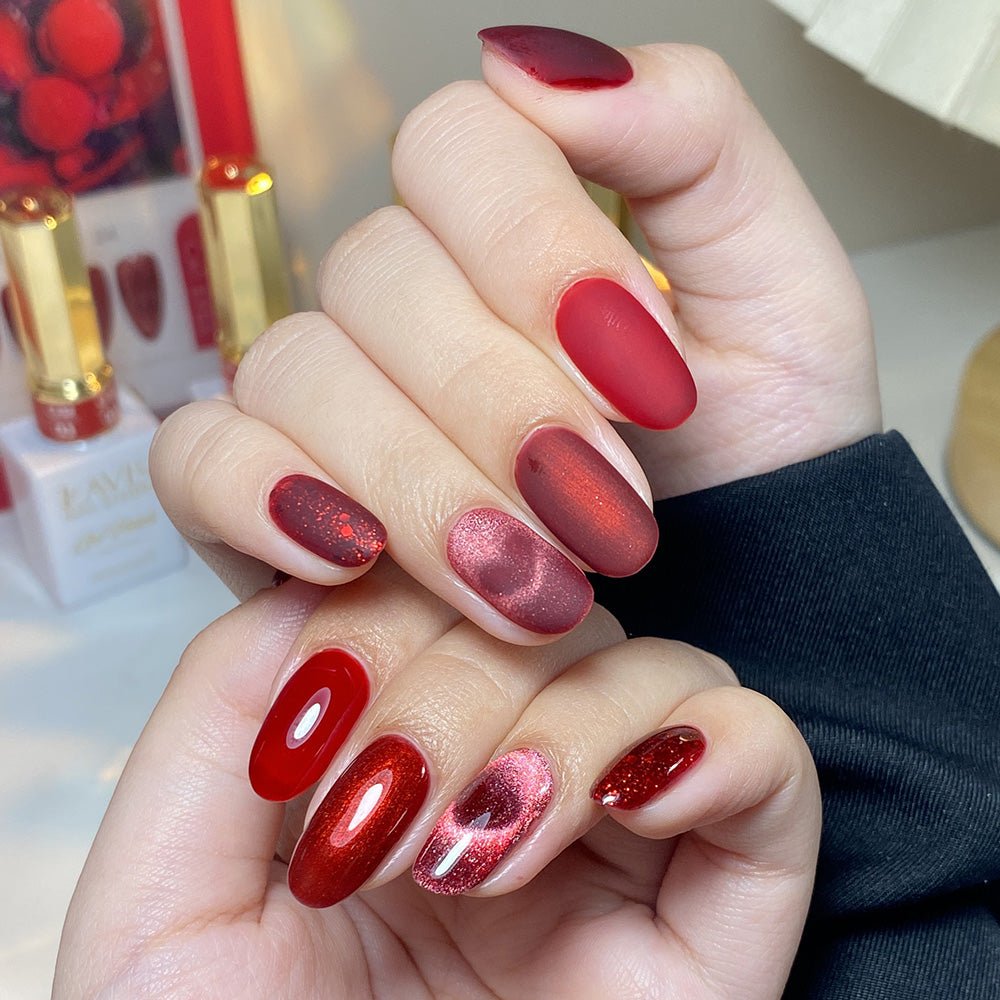 LAVIS C02 - 08 - Gel Polish 0.5 oz - Scarlet Bloom Collection - DTK Nail Supply