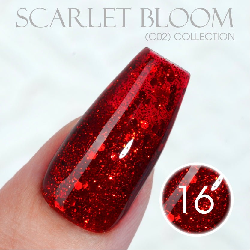 LAVIS C02 - 16 - Gel Polish 0.5 oz - Scarlet Bloom Collection - DTK Nail Supply