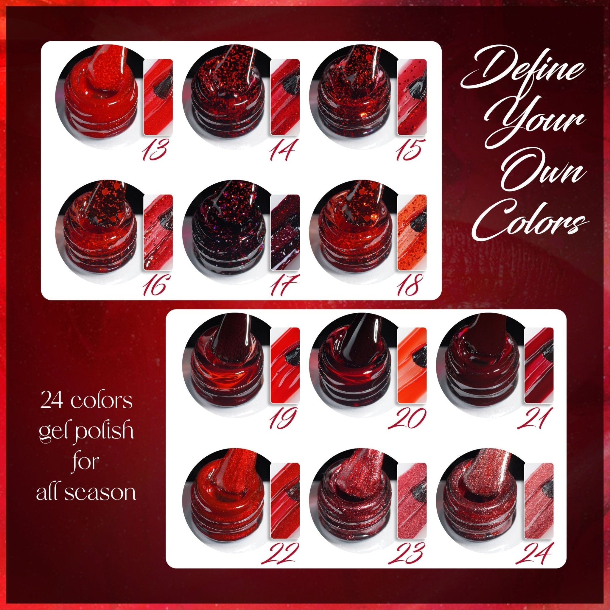 LAVIS C02 (Ver2) - 04 - Gel Polish 0.5 oz - Scarlet Bloom Collection - DTK Nail Supply