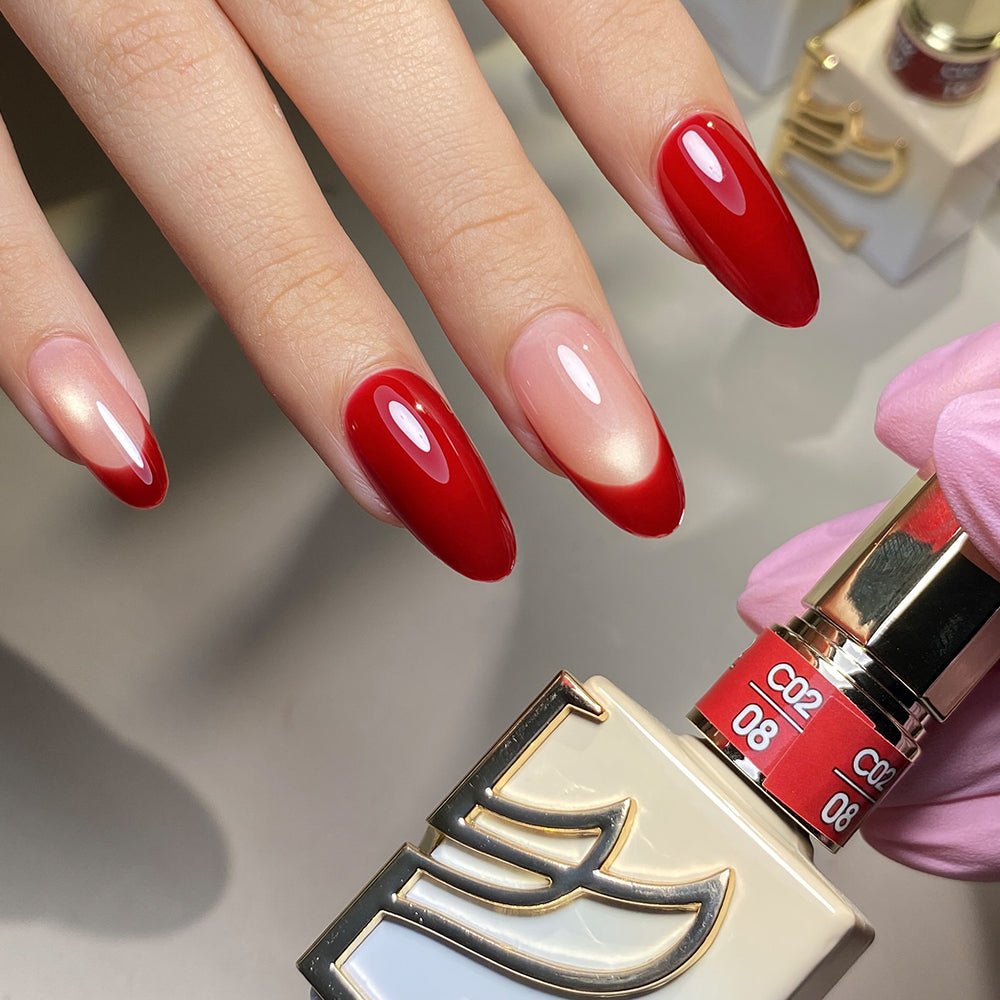 LAVIS C02 (Ver2) - 08 - Gel Polish 0.5 oz - Scarlet Bloom Collection - DTK Nail Supply