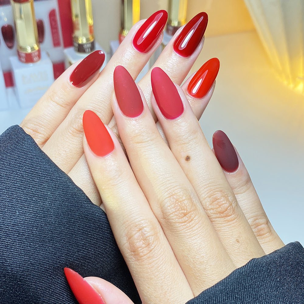 LAVIS C02 (Ver2) - 12 - Gel Polish 0.5 oz - Scarlet Bloom Collection - DTK Nail Supply