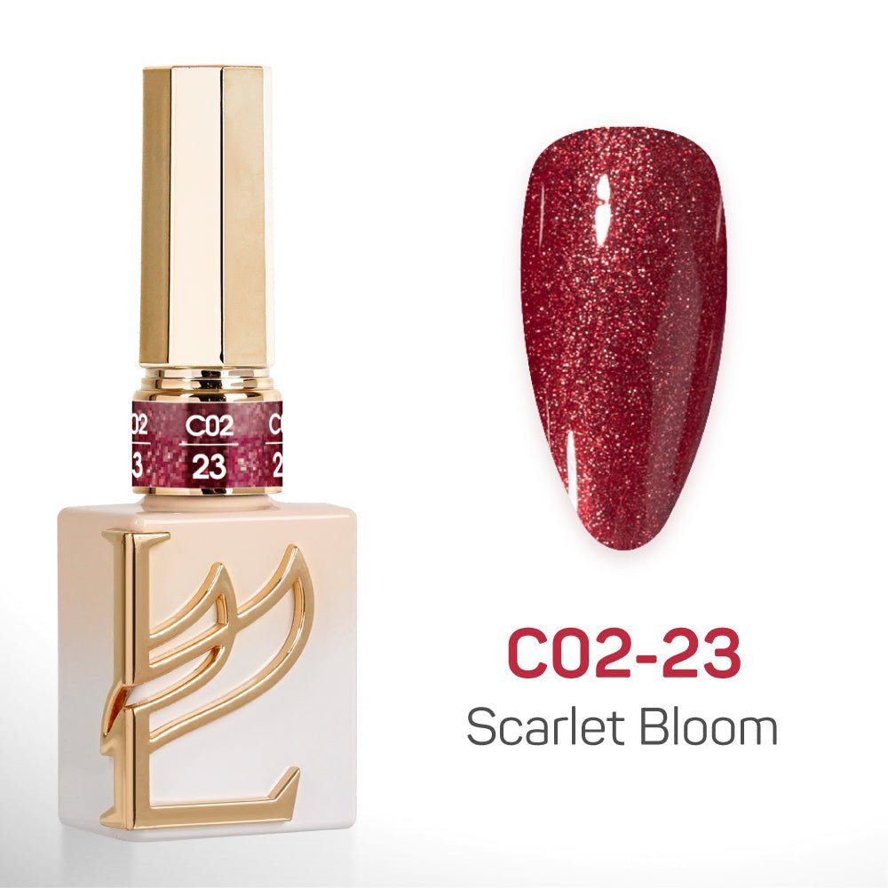 LAVIS C02 (Ver2) - 23 - Gel Polish 0.5 oz - Scarlet Bloom Collection - DTK Nail Supply