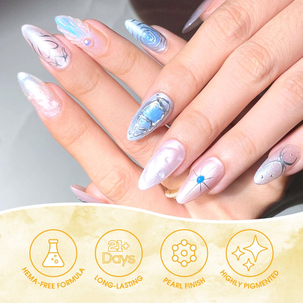 LAVIS C03 - 01 - Gel Polish 0.5 oz - Pretty in Pearl Collection - DTK Nail Supply