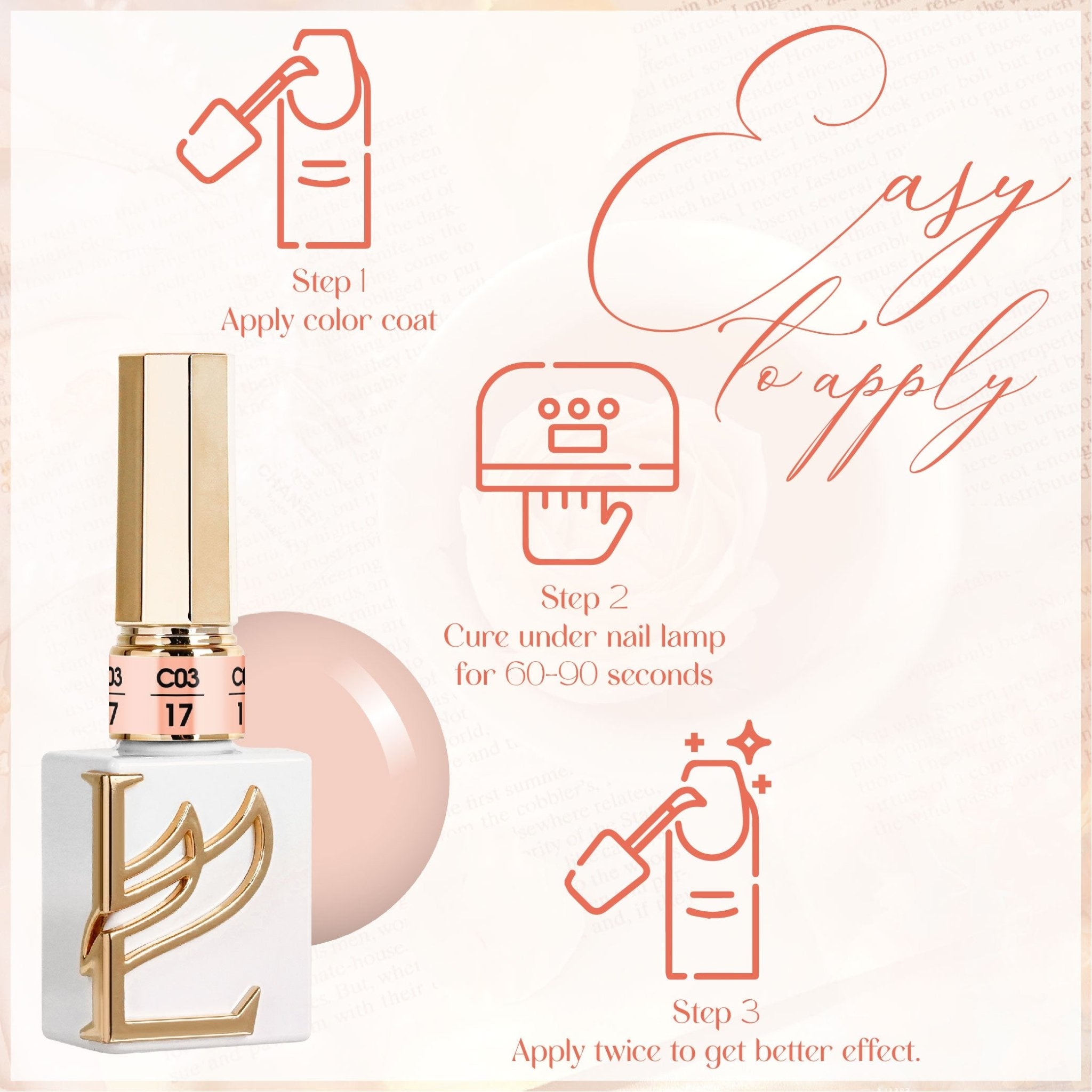 LAVIS C03 - 08 - Gel Polish 0.5 oz - Sundaze Gloss Collection - DTK Nail Supply