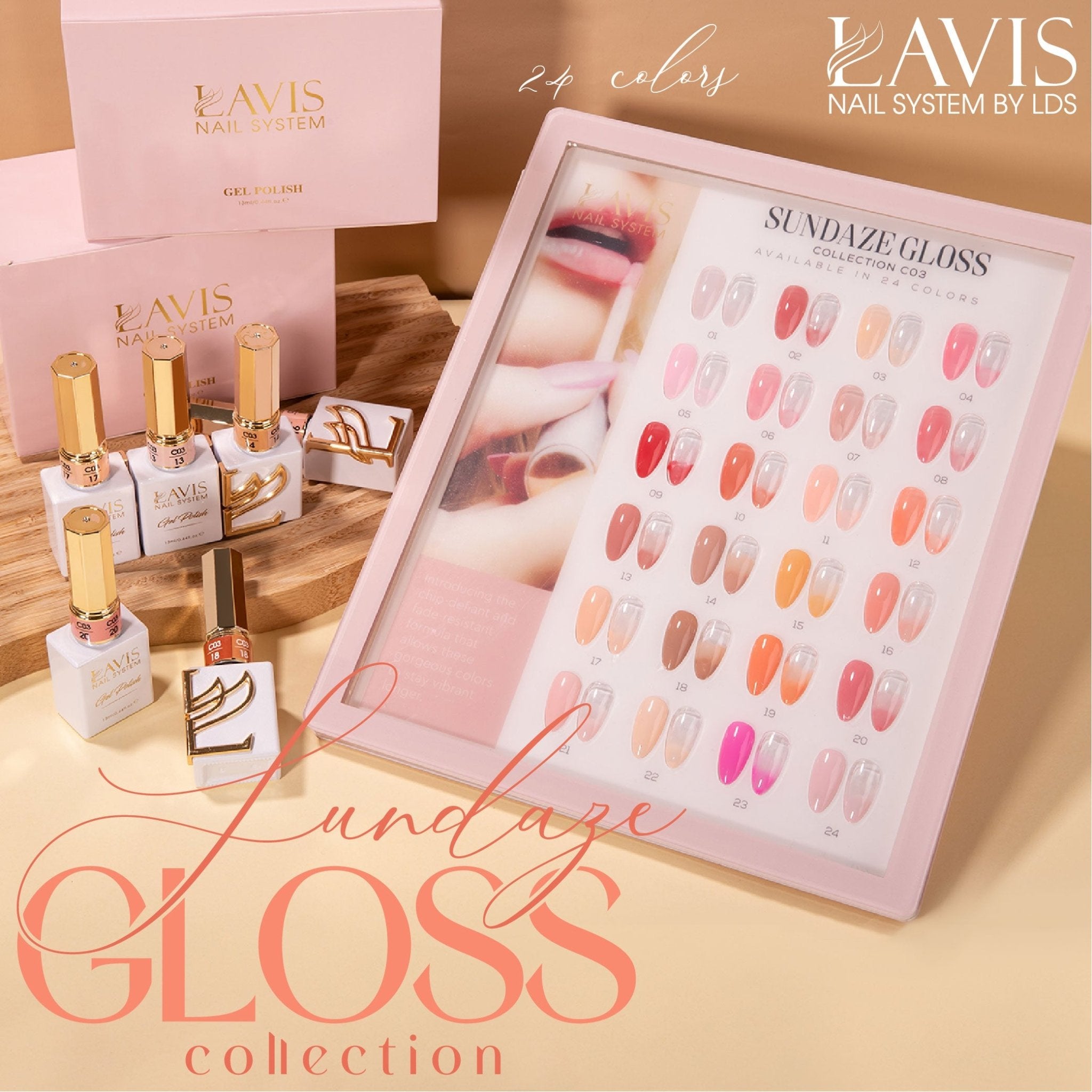 LAVIS C03 - 15 - Gel Polish 0.5 oz - Sundaze Gloss Collection - DTK Nail Supply