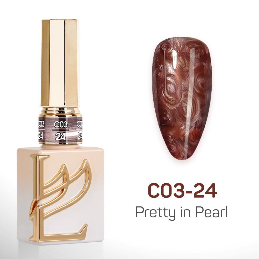 LAVIS C03 - 24 - Gel Polish 0.5 oz - Pretty in Pearl Collection - DTK Nail Supply