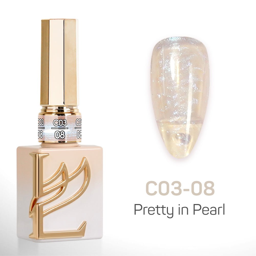LAVIS C03 - Set 24 Color - Gel Polish 0.5 oz - Pretty in Pearl Collection - DTK Nail Supply