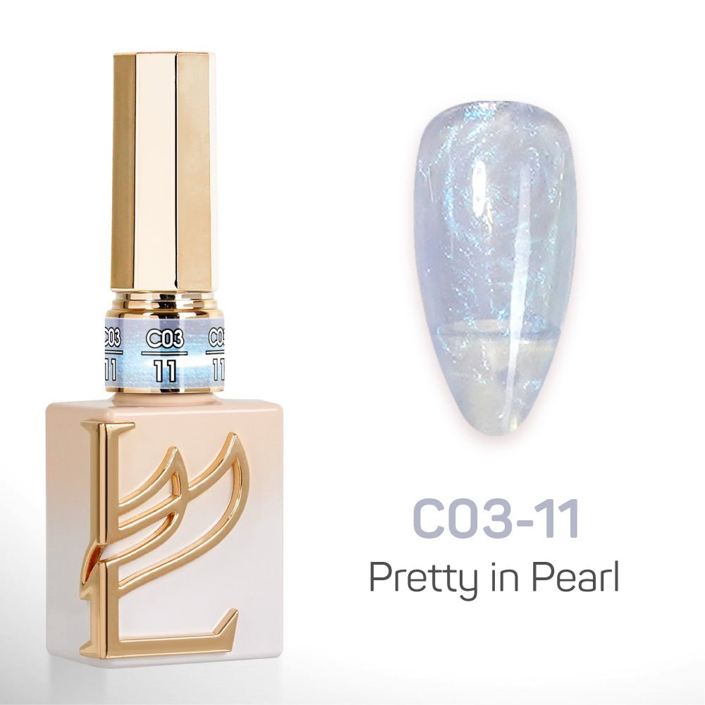 LAVIS C03 - Set 24 Color - Gel Polish 0.5 oz - Pretty in Pearl Collection - DTK Nail Supply