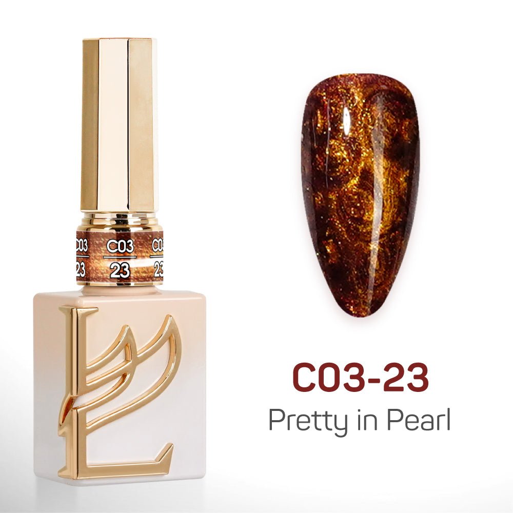 LAVIS C03 - Set 24 Color - Gel Polish 0.5 oz - Pretty in Pearl Collection - DTK Nail Supply