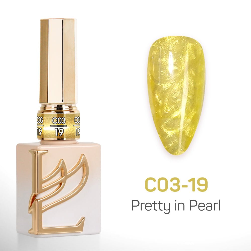 LAVIS C03 - Set 24 Color - Gel Polish 0.5 oz - Pretty in Pearl Collection - DTK Nail Supply