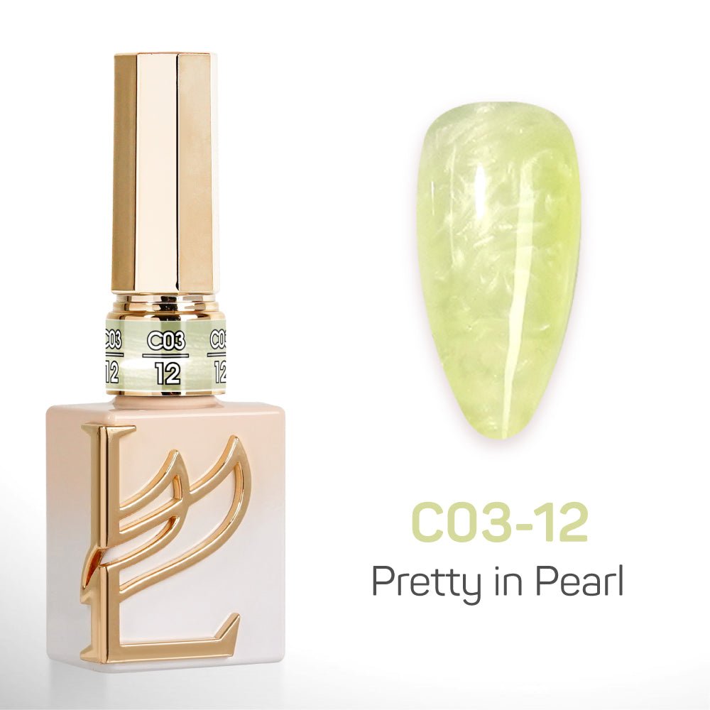LAVIS C03 - Set 24 Color - Gel Polish 0.5 oz - Pretty in Pearl Collection - DTK Nail Supply