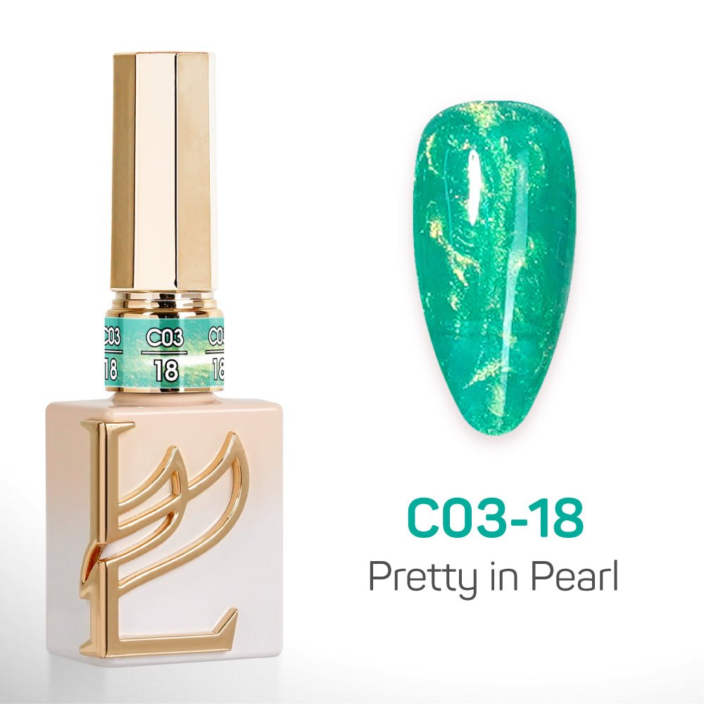 LAVIS C03 - Set 24 Color - Gel Polish 0.5 oz - Pretty in Pearl Collection - DTK Nail Supply