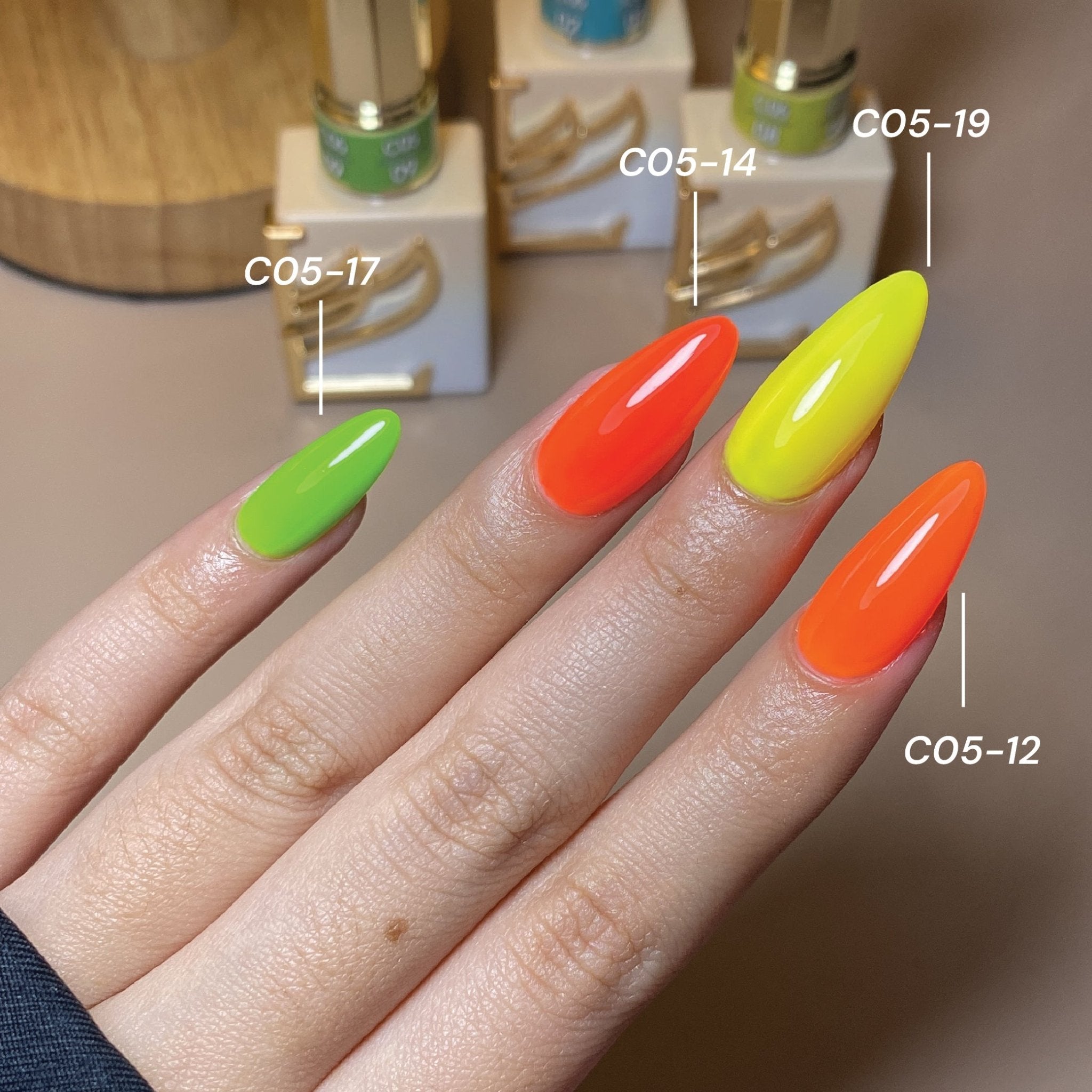 LAVIS C05 - 12 - Gel Polish 0.5 oz - Neon Obsession Collection - DTK Nail Supply