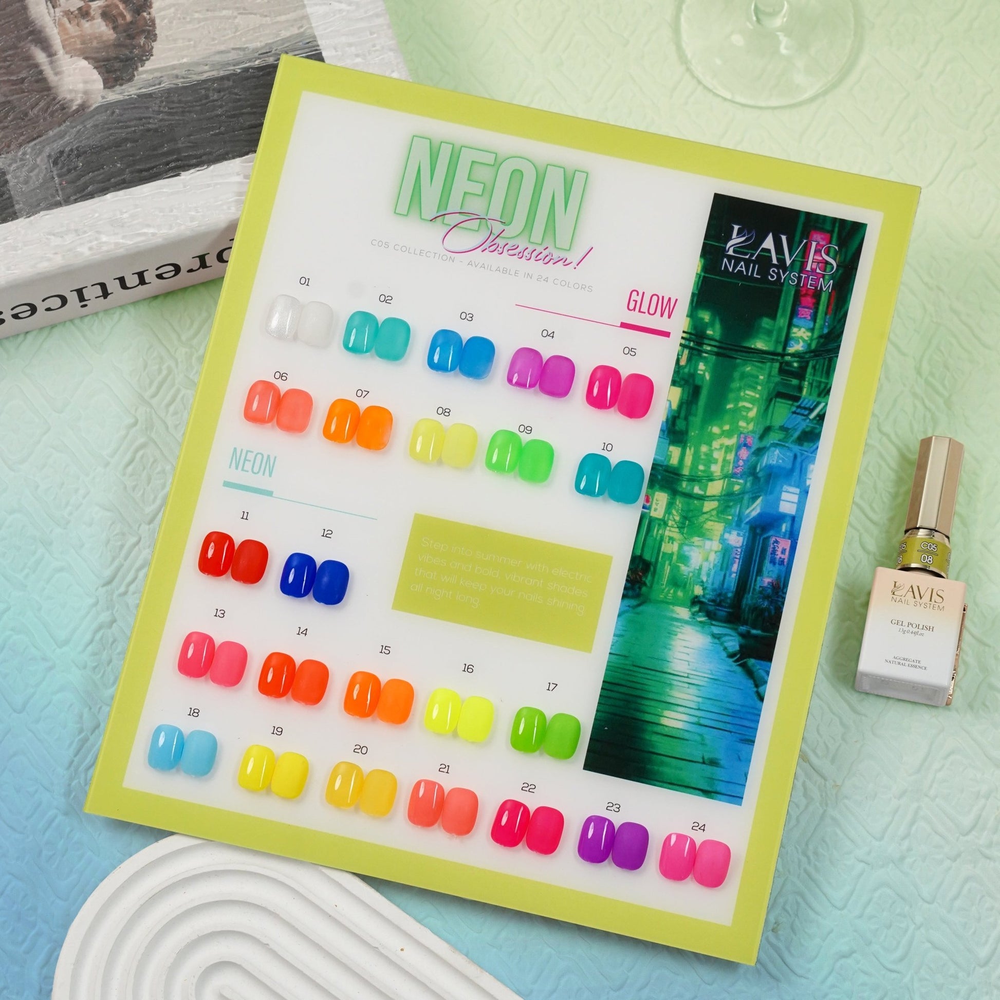 LAVIS C05 - 21 - Gel Polish 0.5 oz - Neon Obsession Collection - DTK Nail Supply