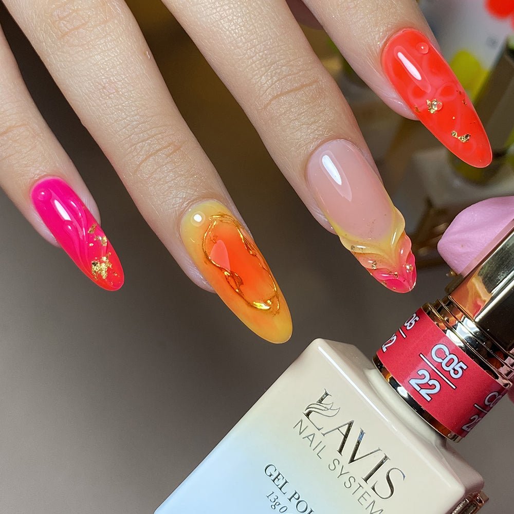 LAVIS C05 - 22 - Gel Polish 0.5 oz - Neon Obsession Collection - DTK Nail Supply
