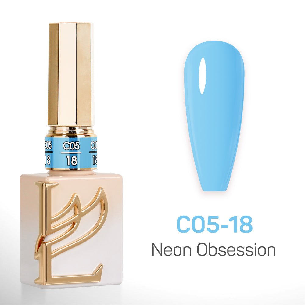 LAVIS C05 - Set 24 Colors - Gel Polish 0.5 oz - Neon Obsession Collection - DTK Nail Supply