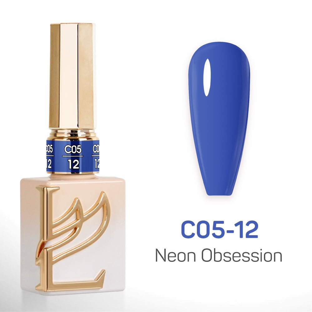 LAVIS C05 - Set 24 Colors - Gel Polish 0.5 oz - Neon Obsession Collection - DTK Nail Supply