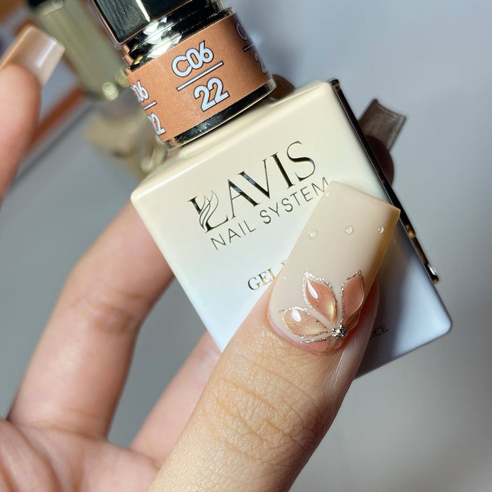 LAVIS C06 - 22 - Gel Polish 0.5 oz - Maple & Mocha Collection - DTK Nail Supply