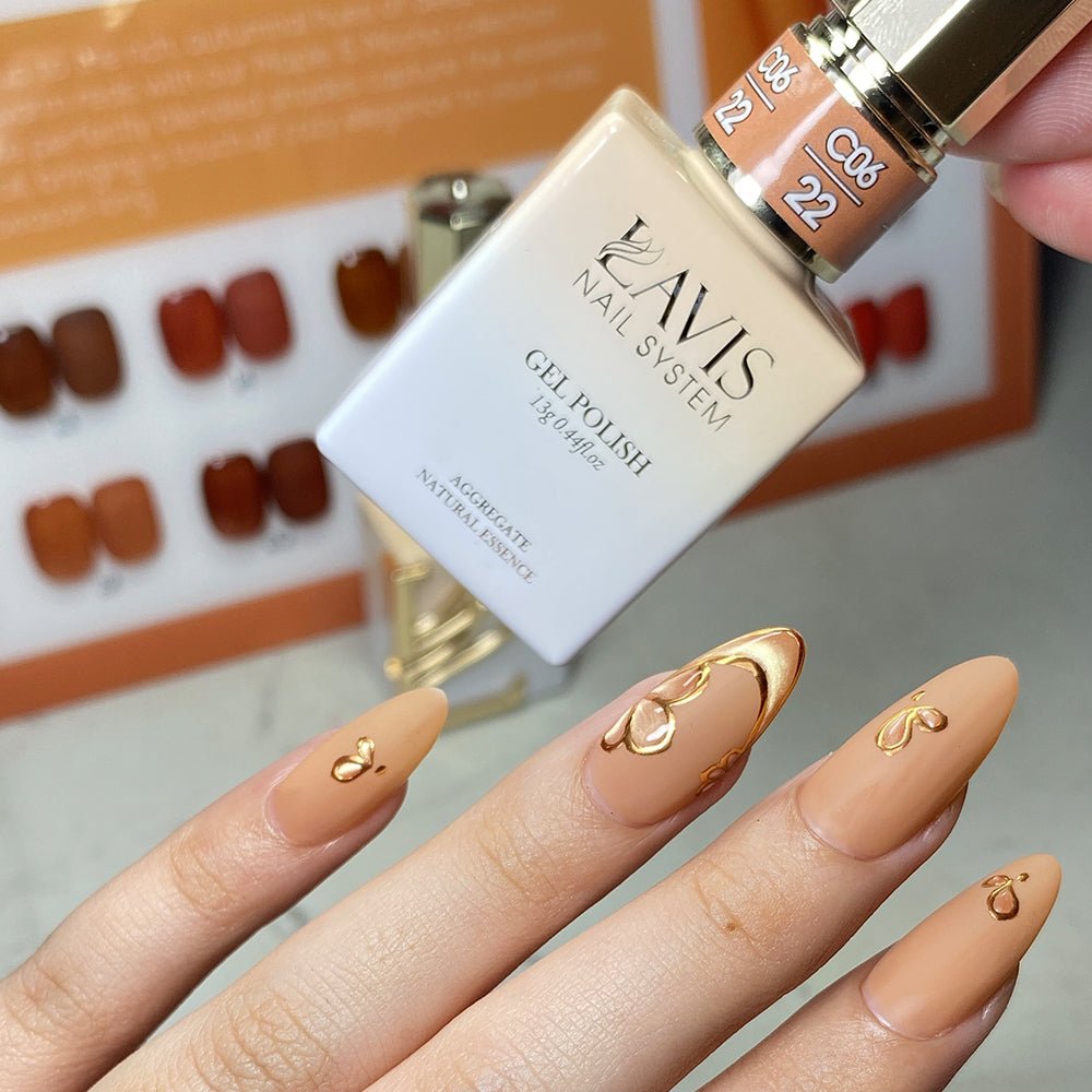 LAVIS C06 - 22 - Gel Polish 0.5 oz - Maple & Mocha Collection - DTK Nail Supply