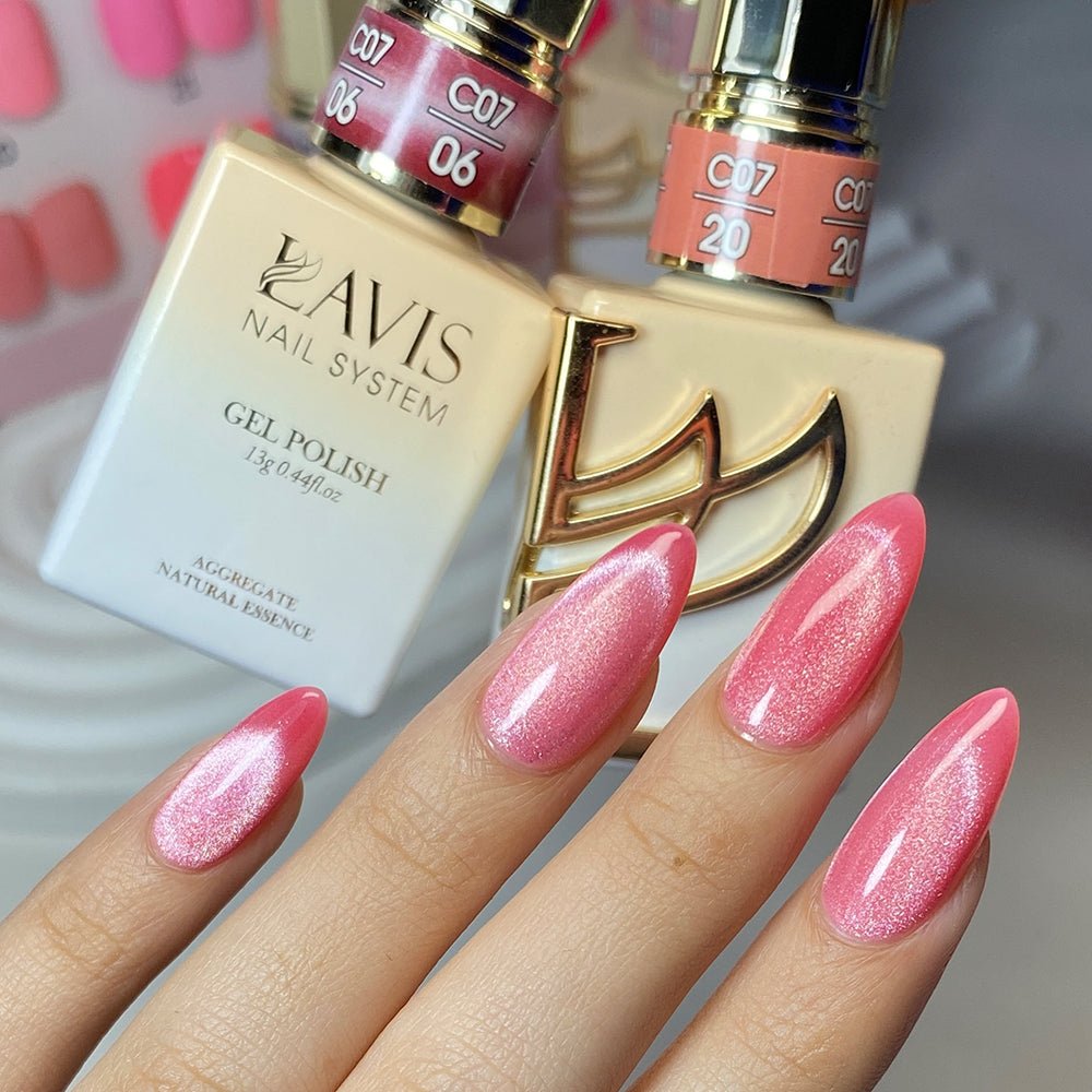 LAVIS C07 - 20 - Gel Polish 0.5 oz - Pinktopia Collection - DTK Nail Supply