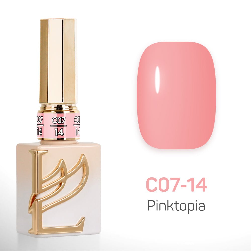 LAVIS C07 - Set 24 Colors - Gel Polish 0.5 oz - Pinktopia Collection - DTK Nail Supply