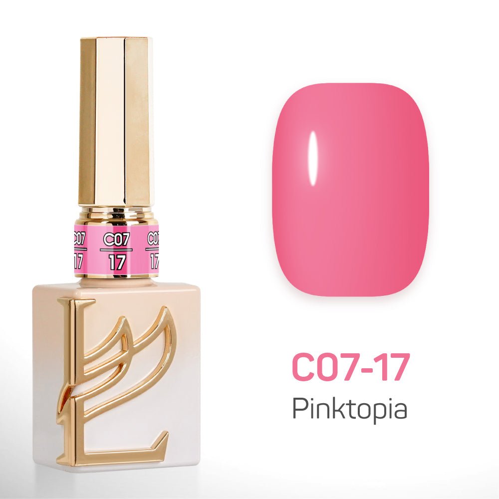 LAVIS C07 - Set 24 Colors - Gel Polish 0.5 oz - Pinktopia Collection - DTK Nail Supply