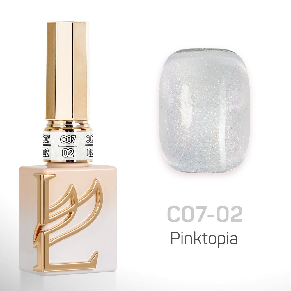 LAVIS C07 - Set 24 Colors - Gel Polish 0.5 oz - Pinktopia Collection - DTK Nail Supply