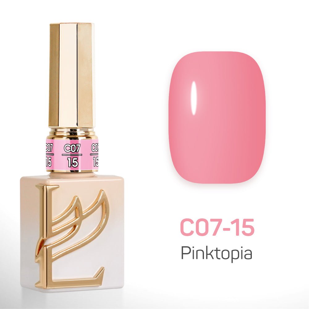 LAVIS C07 - Set 24 Colors - Gel Polish 0.5 oz - Pinktopia Collection - DTK Nail Supply