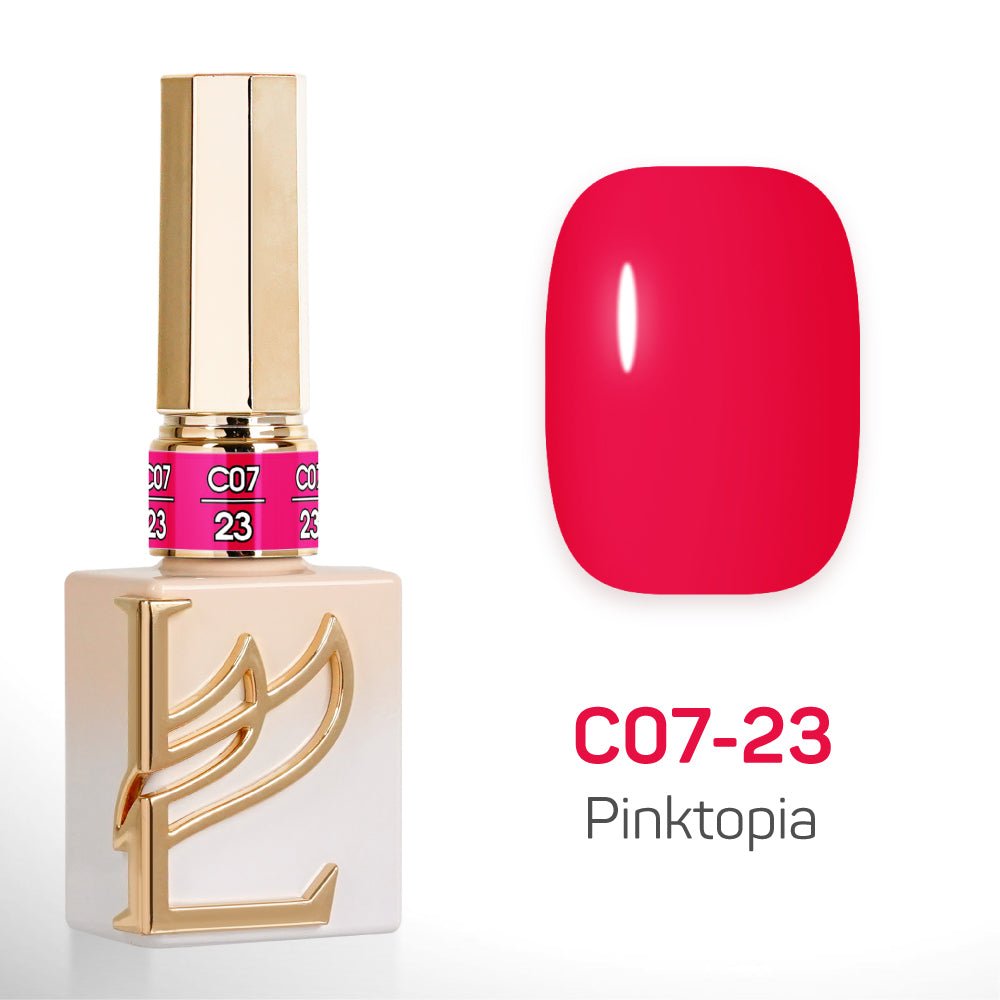 LAVIS C07 - Set 24 Colors - Gel Polish 0.5 oz - Pinktopia Collection - DTK Nail Supply