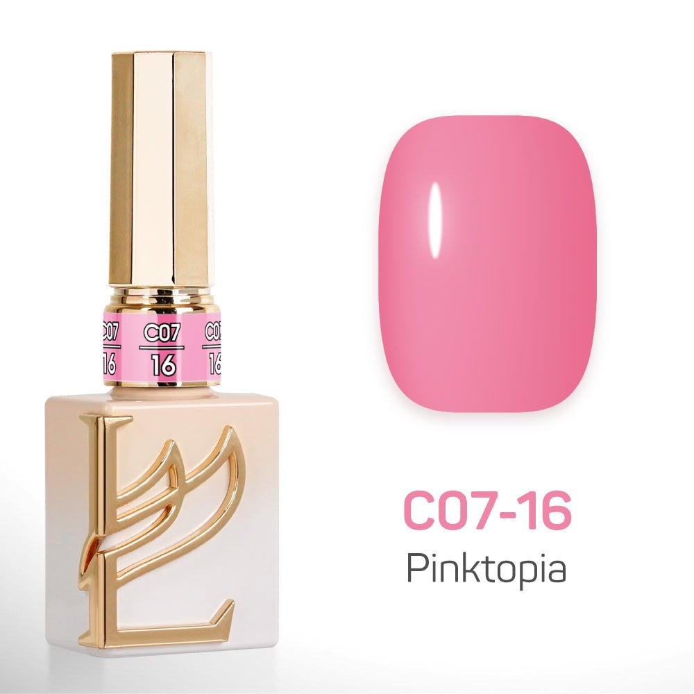 LAVIS C07 - Set 24 Colors - Gel Polish 0.5 oz - Pinktopia Collection - DTK Nail Supply