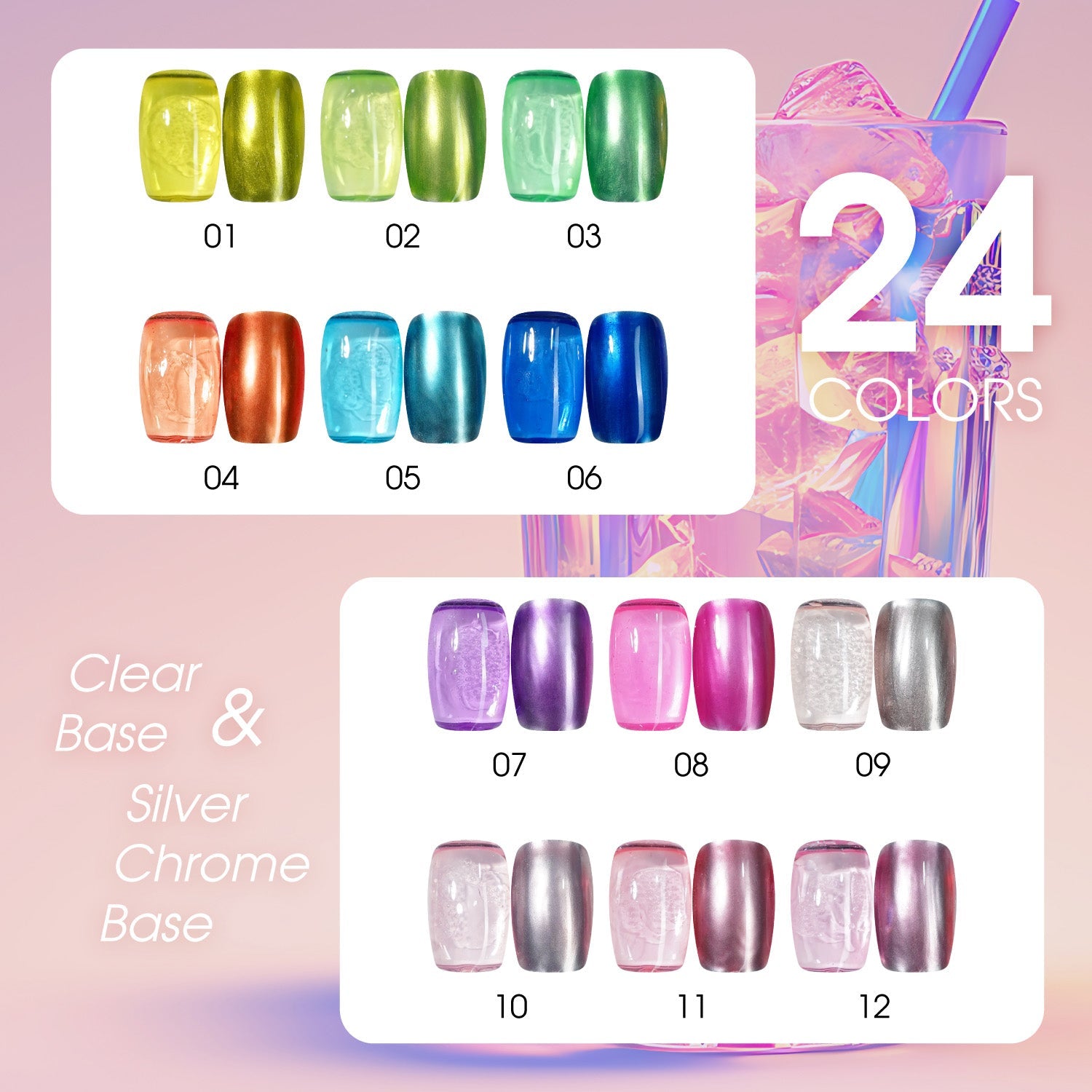 LAVIS C08 - 06 - Gel Polish 0.5 oz - Glass Gala Collection - DTK Nail Supply