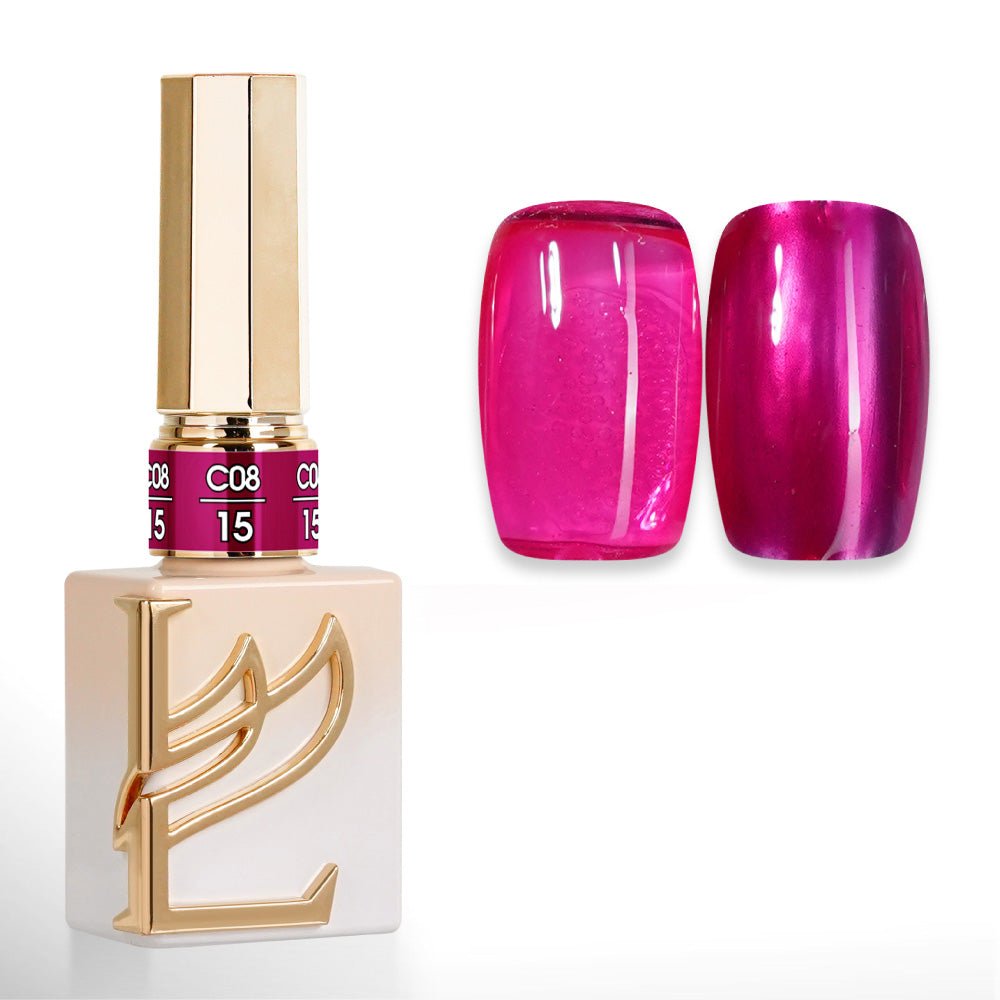 LAVIS C08 Set 24 Colors - Gel Polish 0.5 oz - Glass Gala Collection - DTK Nail Supply