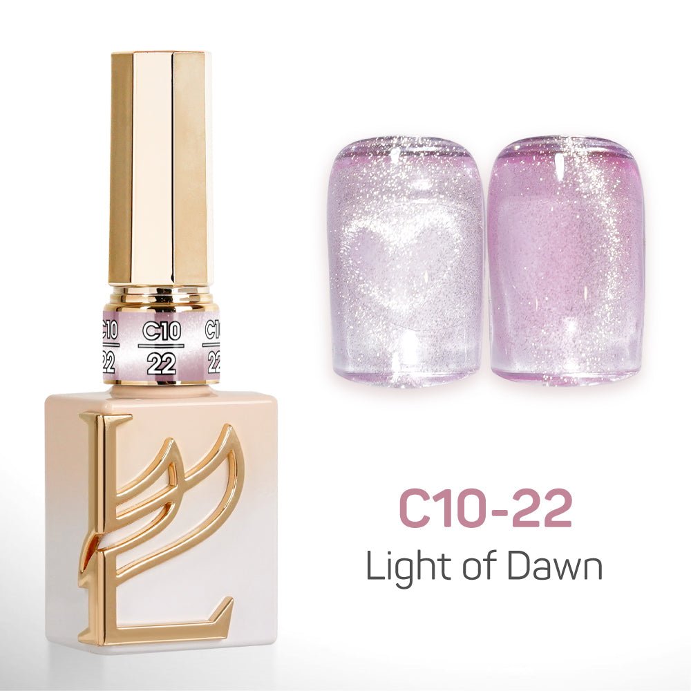 LAVIS C10 - Set 24 Colors - Gel Polish 0.5 oz - Light of Dawn Collection - DTK Nail Supply