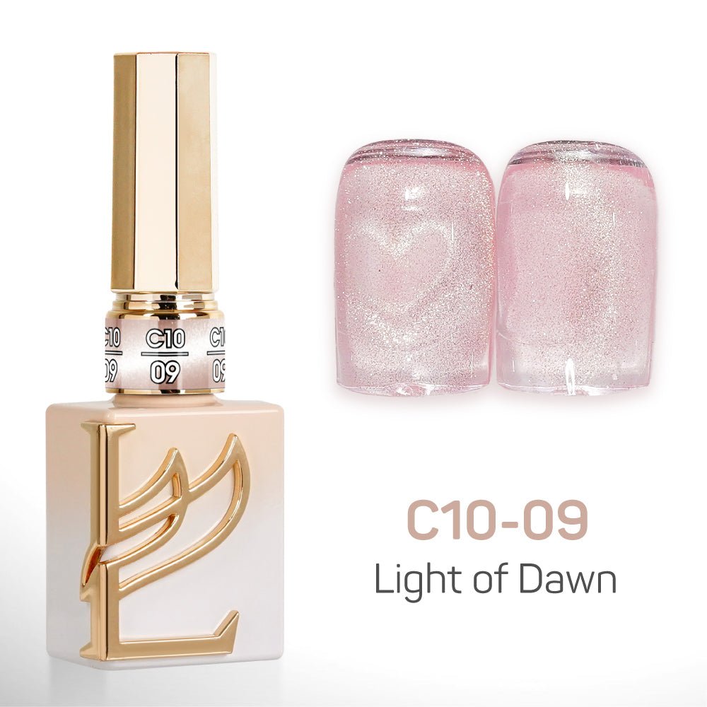 LAVIS C10 - Set 24 Colors - Gel Polish 0.5 oz - Light of Dawn Collection - DTK Nail Supply
