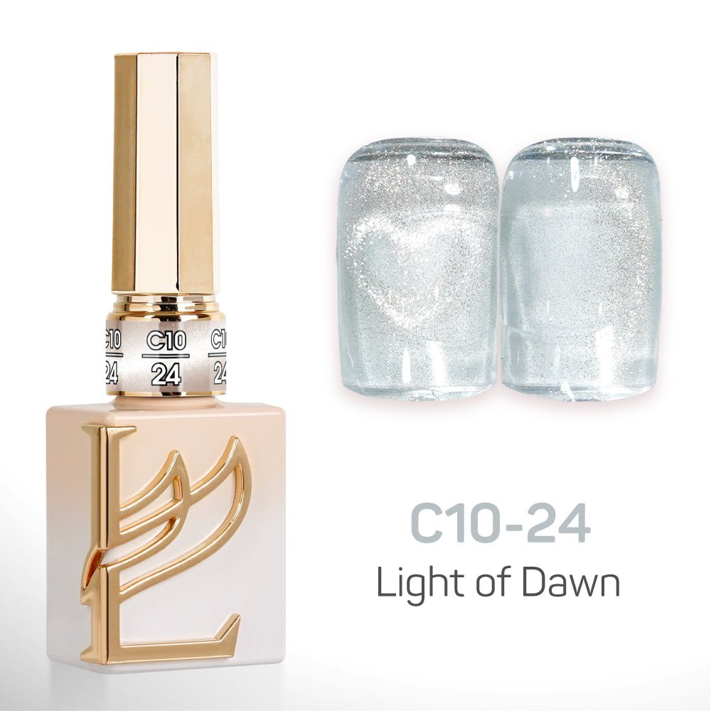 LAVIS C10 - Set 24 Colors - Gel Polish 0.5 oz - Light of Dawn Collection - DTK Nail Supply